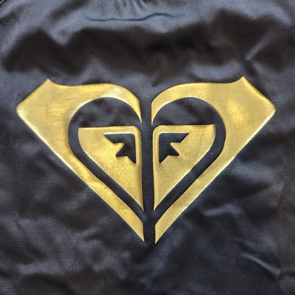 ROXY SWIM Rashguard RASH Guard T SHIRT Black Extra Small - Picture 2 of 4